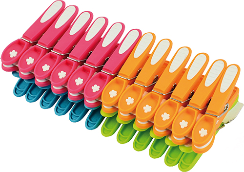 24 PINCES À LINGE BIMATIÈRE