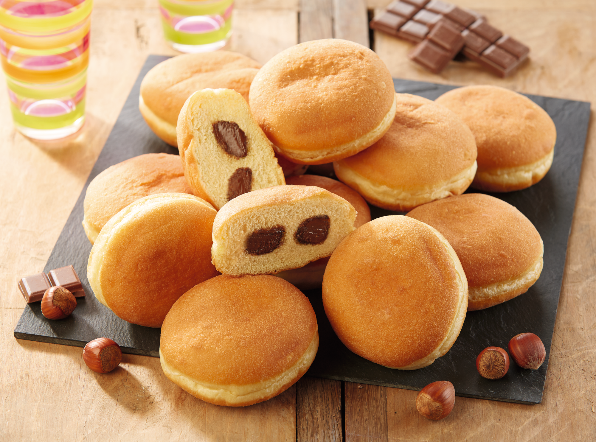 12 Beignets parfum chocolat-noisettes