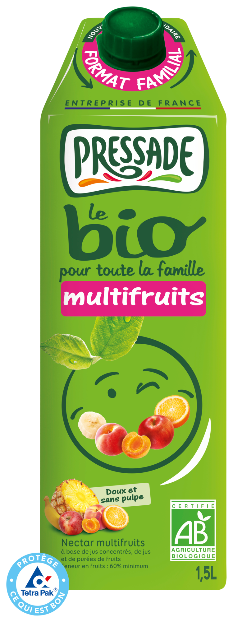 NECTAR BIO MULTIFRUITS À BASE DE JUS CONCENTRÉ