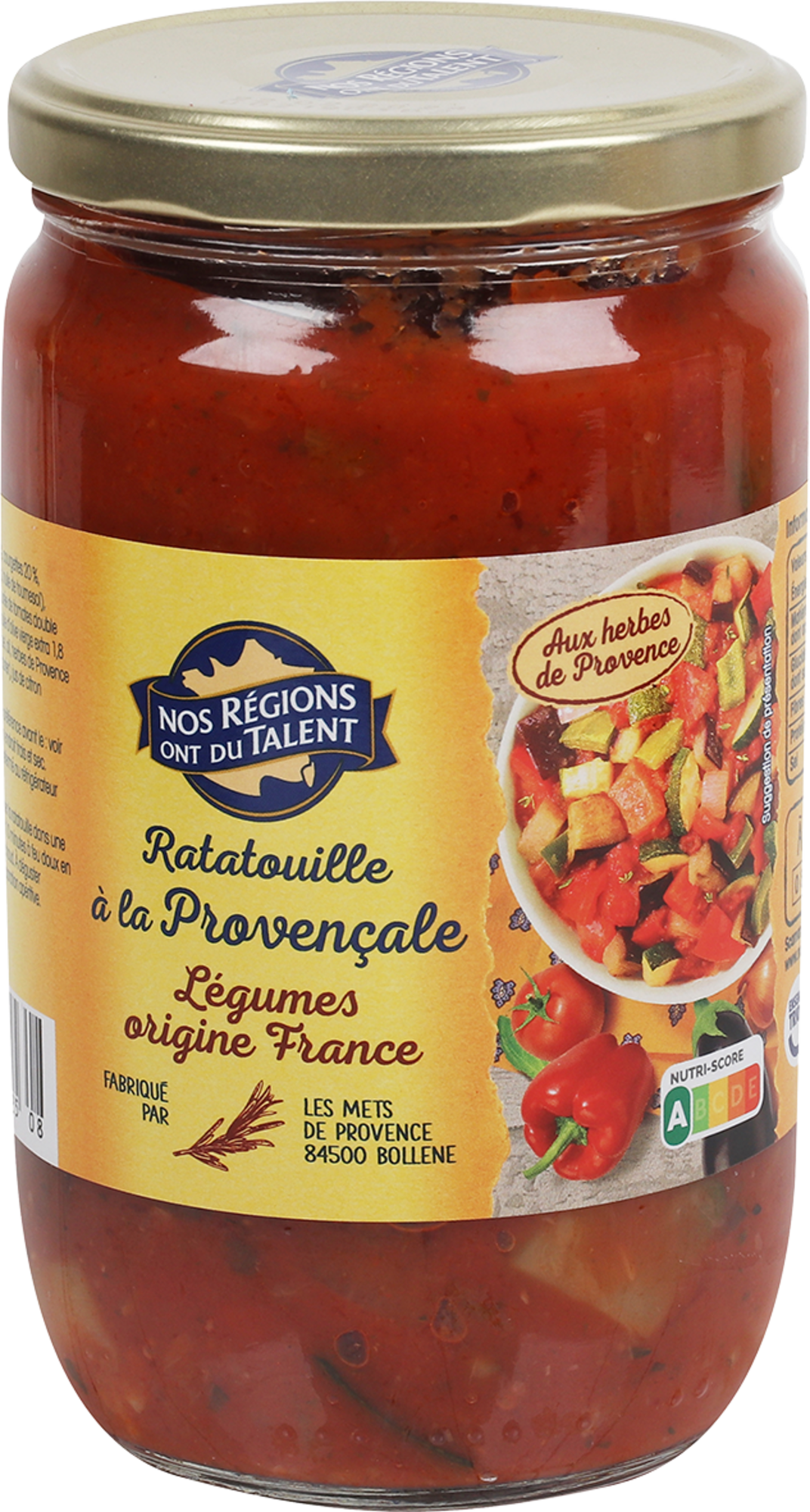 SUR LES PRODUITS PRÉSENTS EN MAGASIN DE LA GAMME PLATS CUISINÉS ET CONSERVES DE LÉGUMES "NOS RÉGIONS ONT DU TALENT".