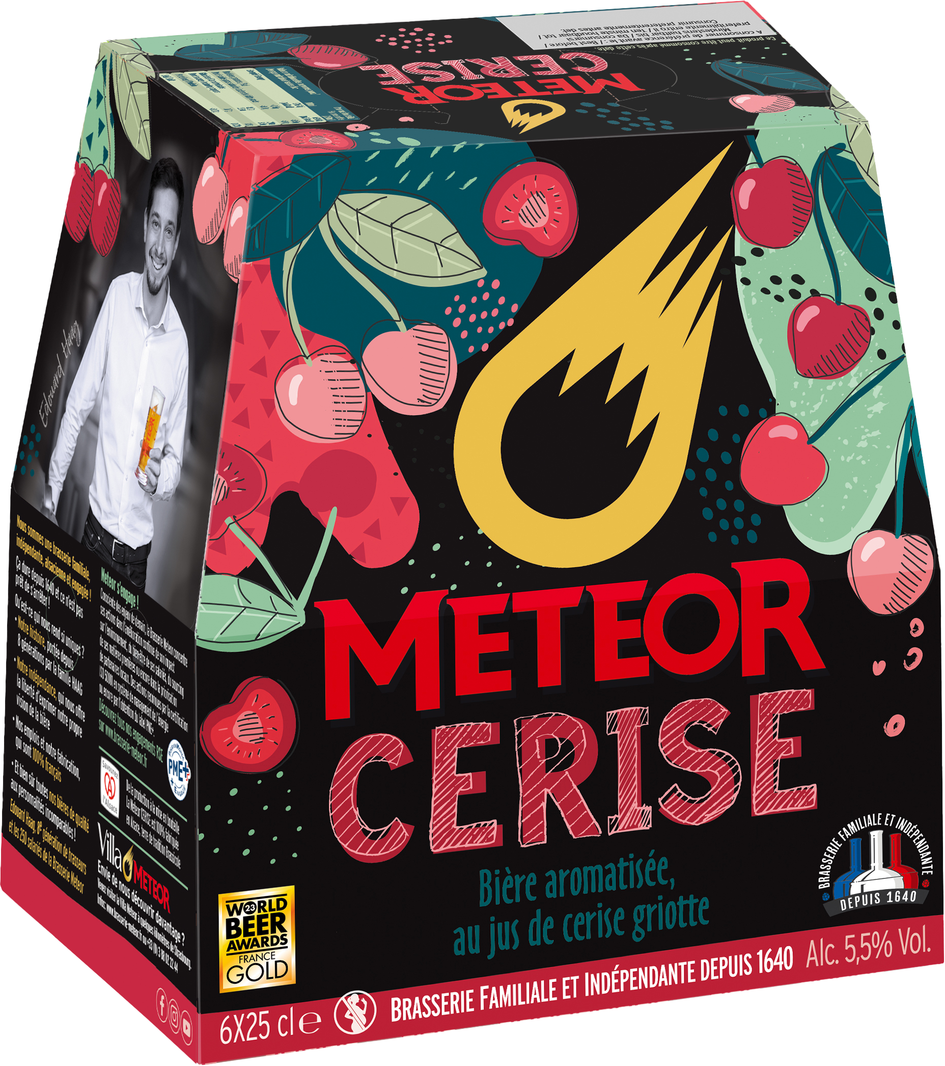 BIÈRE AROMATISÉE AU JUS DE CERISE GRIOTTE