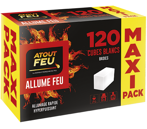 120 CUBES BLANCS ALLUME-FEU