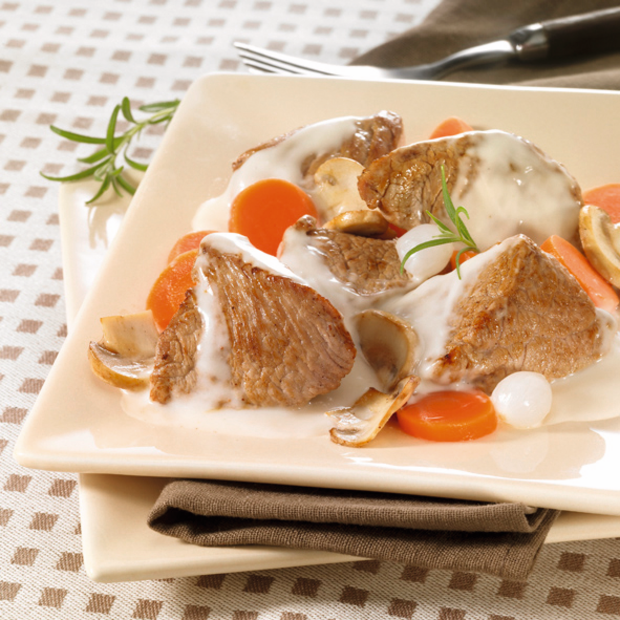 Blanquette de veau cuisinée à la crème "LE PRIVILEGE"