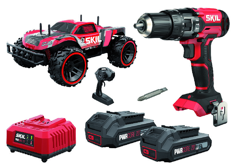 PACK PERCEUSE À PERCUSSION 20 V + 2 BATTERIES LITHIUM-ION 2,0 AH + CHARGEUR