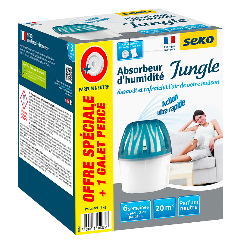 ABSORBEUR D’HUMIDITÉ
JUNGLE AVEC GALETS