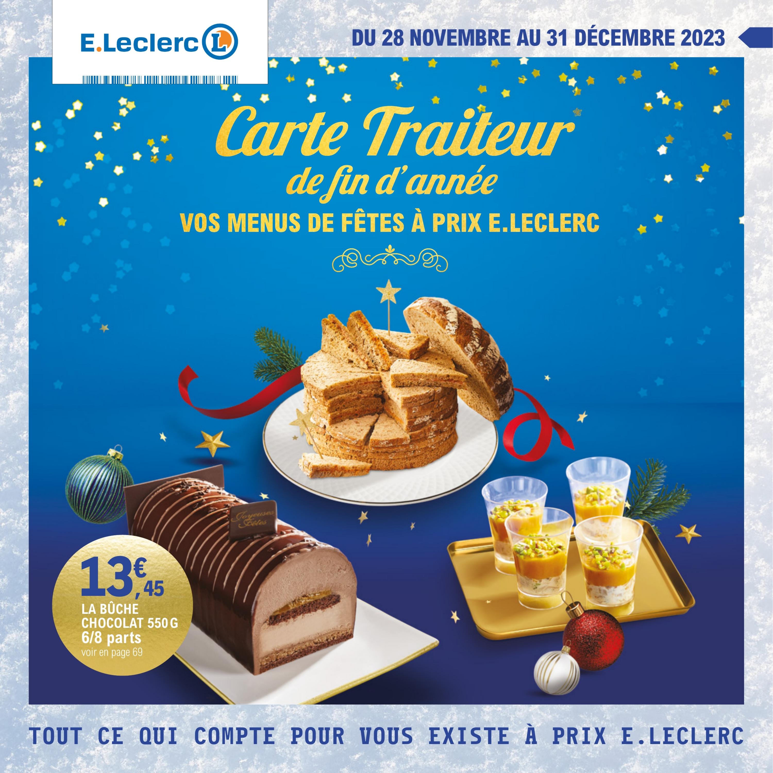 image du catalogue carte traiteur festive - Du 21 novembre au 31 décembre 2023