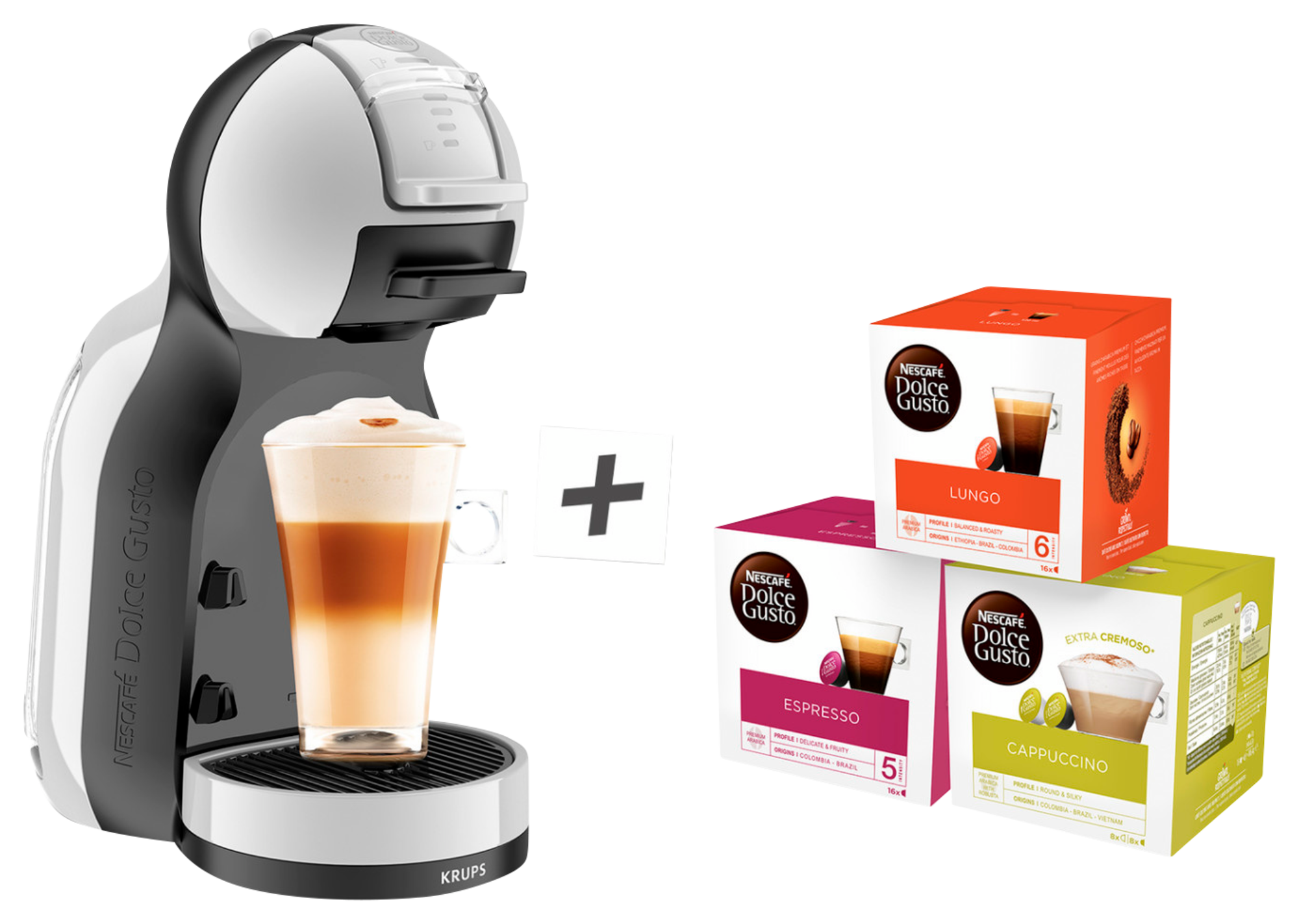 KRUPS Machine expresso Nescafé Dolce Gusto + 3 BOÎTES Leclerc
