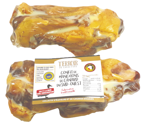 MANCHONS DE CANARD CONFITS IGP DU SUD-OUEST X8