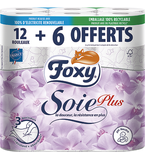 PAPIER HYGIÉNIQUE SOIE PLUS