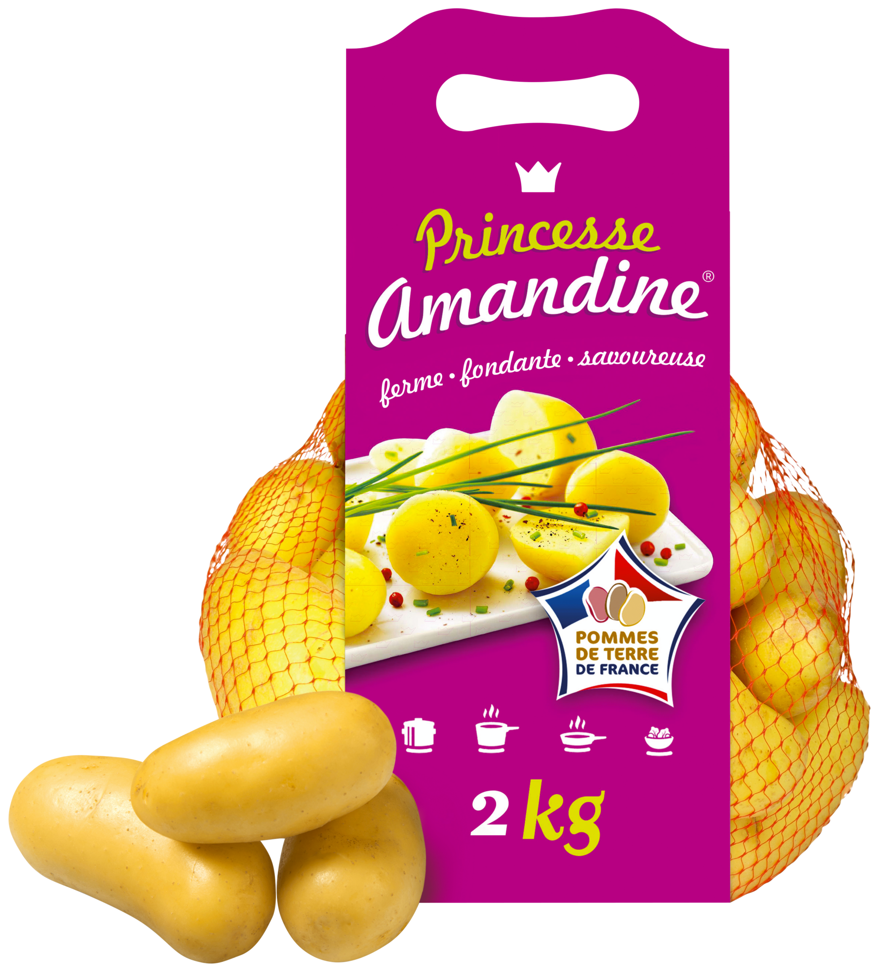 Pomme de terre de consommation à chair ferme "Princesse Amandine" - Traitement anti-germinatif après récolte