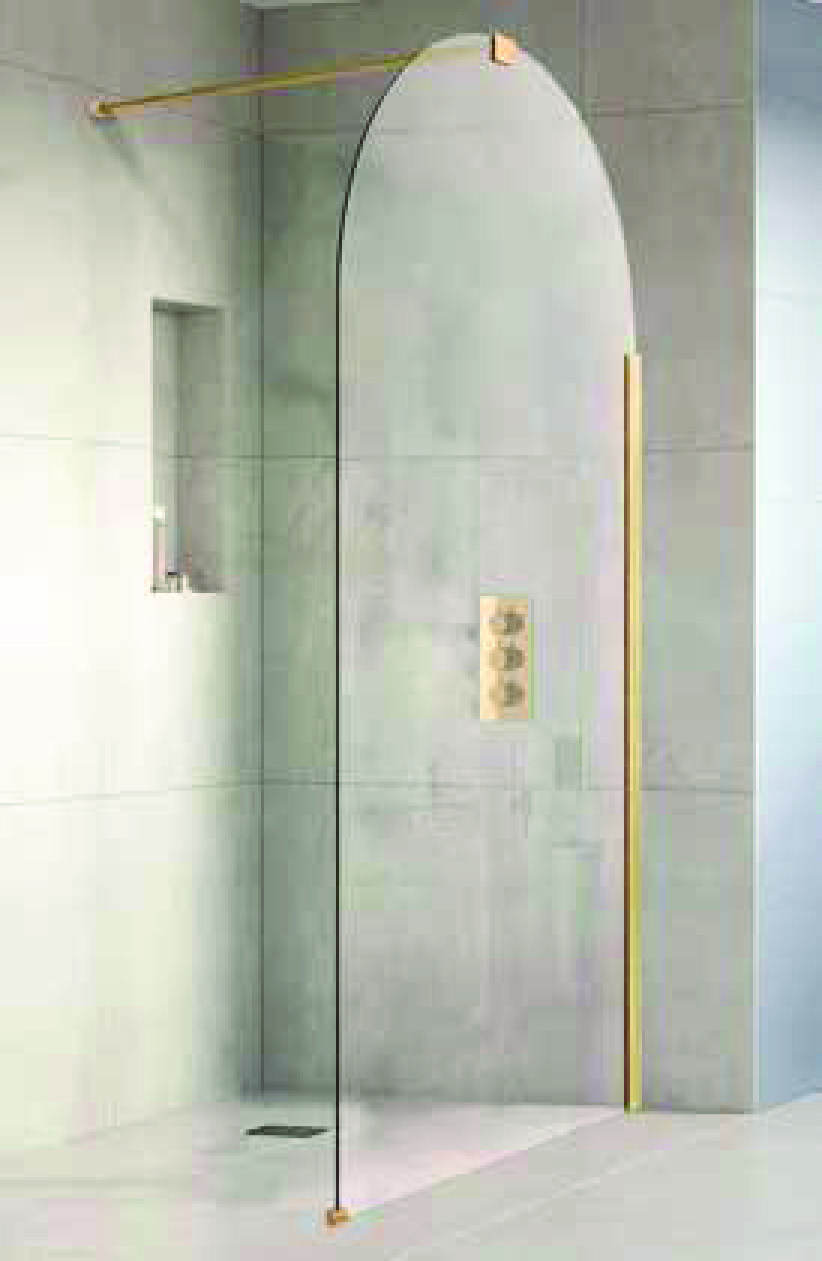 PAROI DE DOUCHE FIXE À L'ITALIENNE
