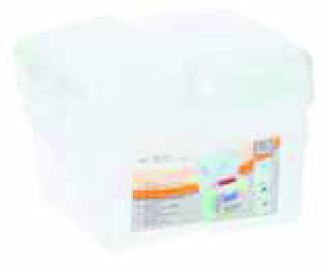 LOT DE 2 BOÎTES DE RANGEMENT TRANSPARENTES AVEC COUVERCLE