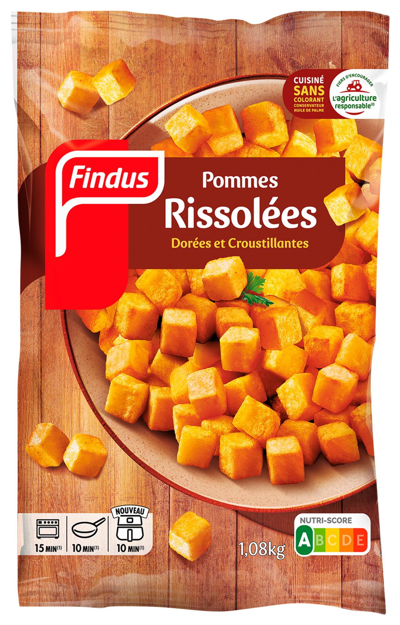 Pommes rissolées surgelées