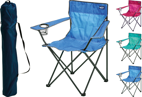 CHAISE DE CAMPING PLIABLE MÉTAL