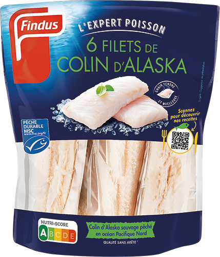 6 FILETS DE COLIN D’ALASKA MSC SURGELÉS