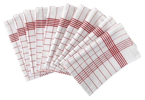 LOT DE 10 TORCHONS 50X70 CM