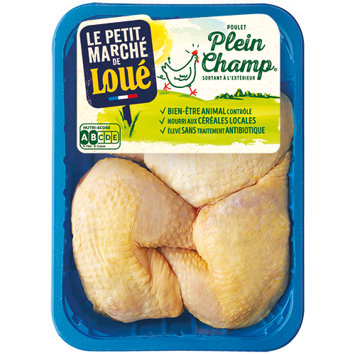 CUISSES DE POULET PLEIN CHAMP X4