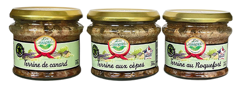 LOT DE 3 TERRINES
