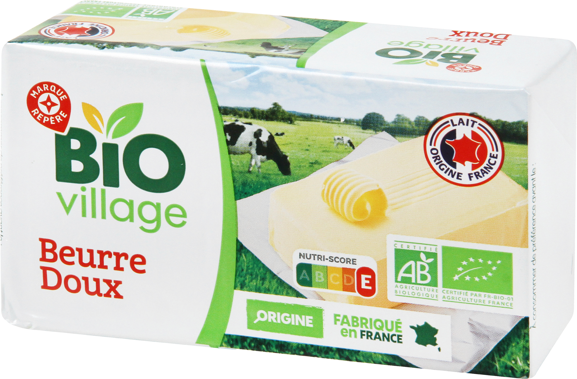 PLAQUETTE DE BEURRE DOUX 82% MAT.GR. BIO