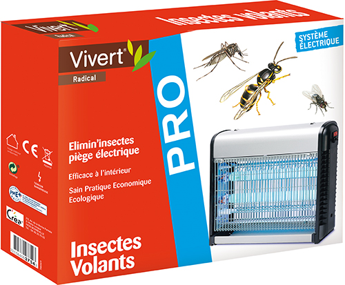 ELIMIN'INSECTES VOLANTS 
PIÈGE ÉLECTRIQUE