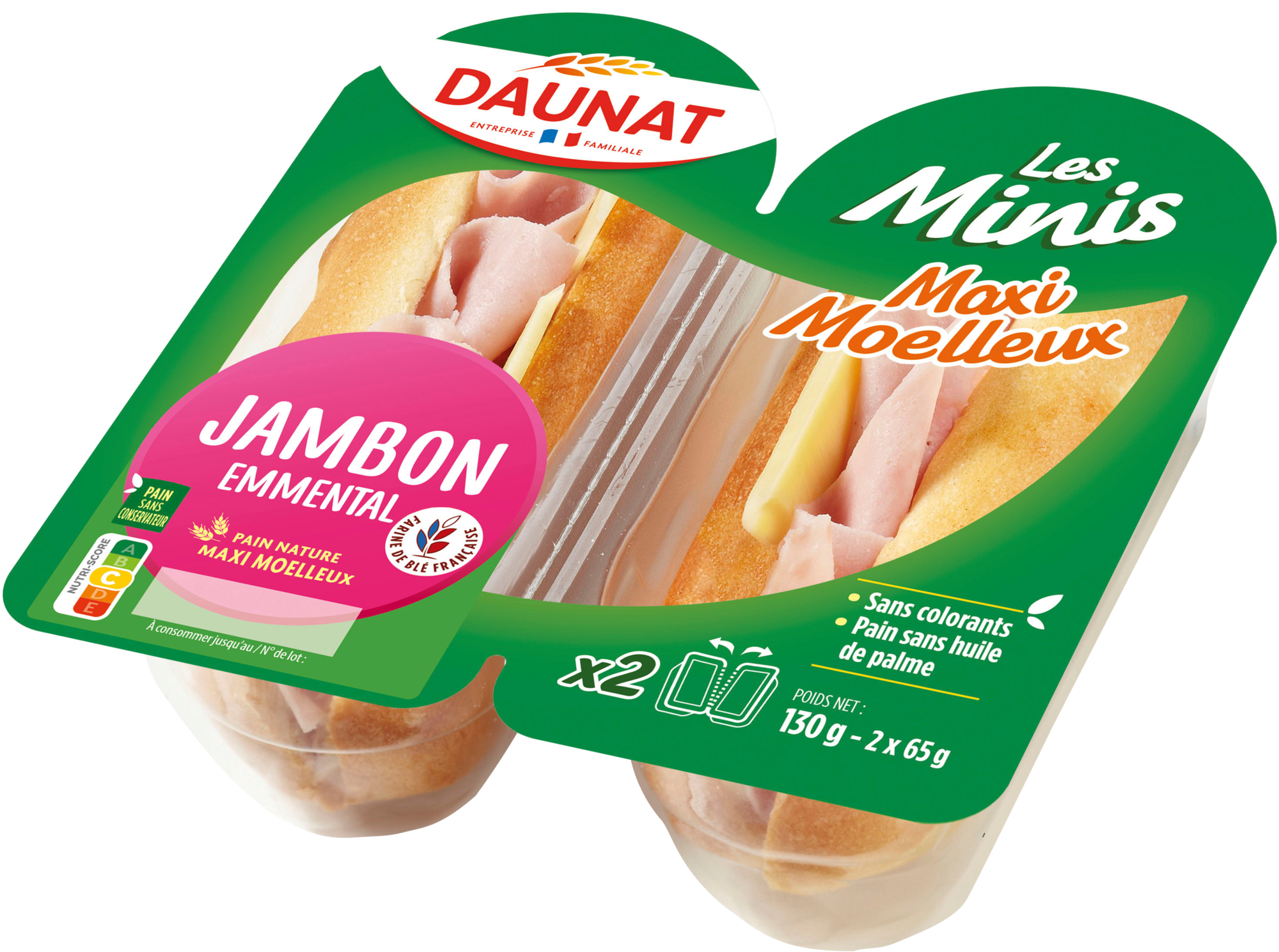 Les minis maxi moelleux jambon emmental