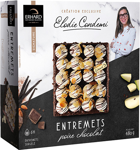 ENTREMETS POIRE CHOCOLAT GLACÉS