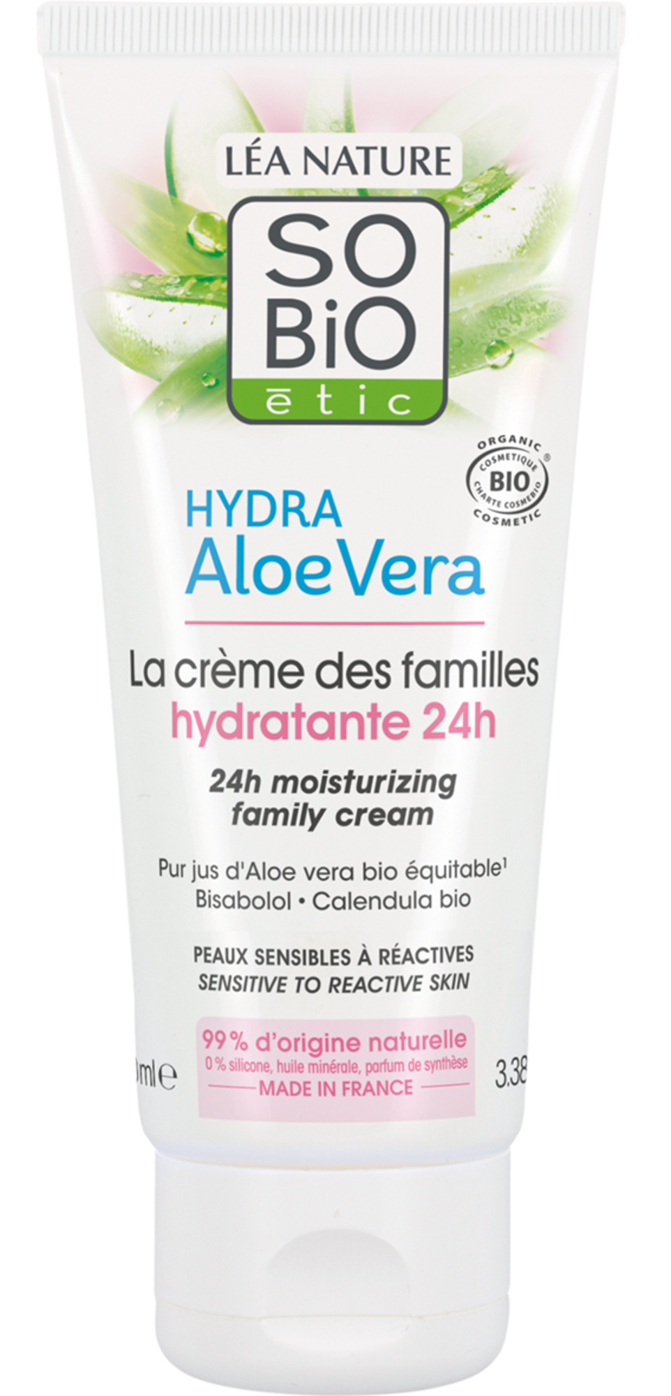 SOIN VISAGE HYDRATANT ALOE VERA BIO