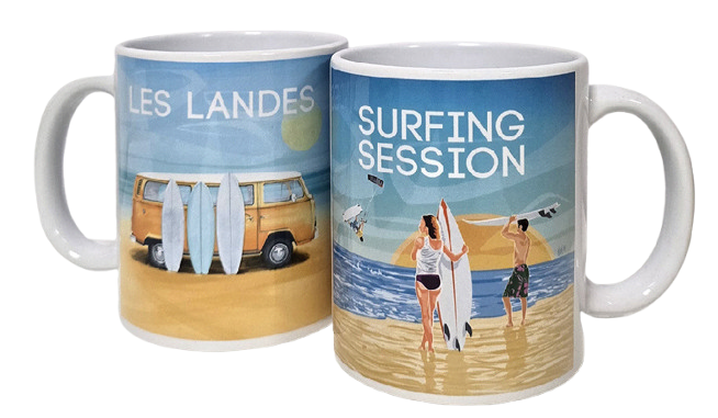 MUG LANDES EN PORCELAINE