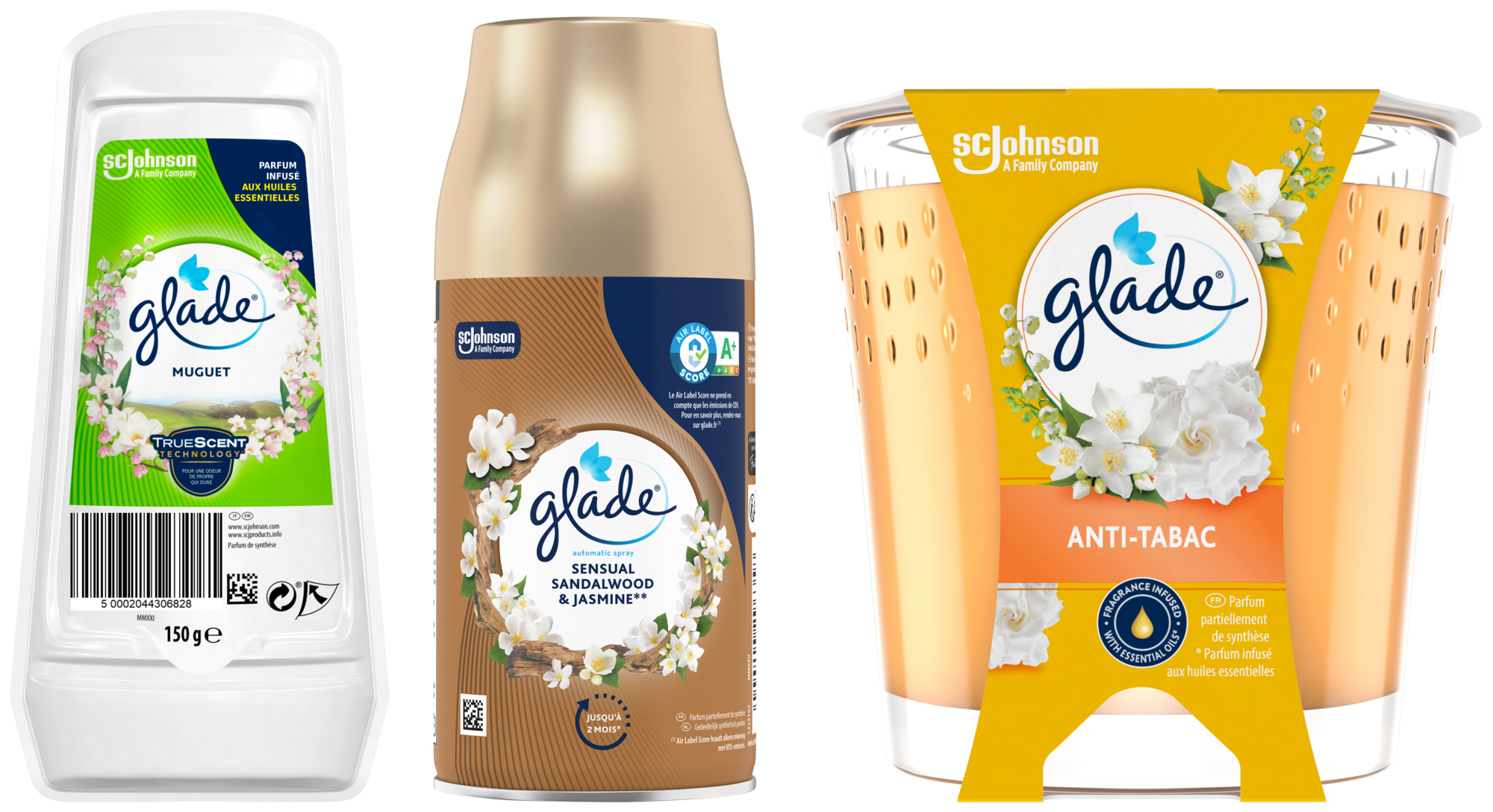 SUR LES PRODUITS PRÉSENTS EN MAGASIN DE LA GAMME "GLADE"