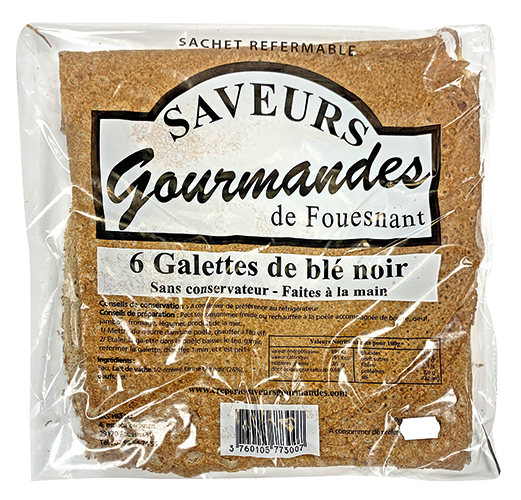 6 GALETTES DE BLÉ NOIR FAÎTES MAIN