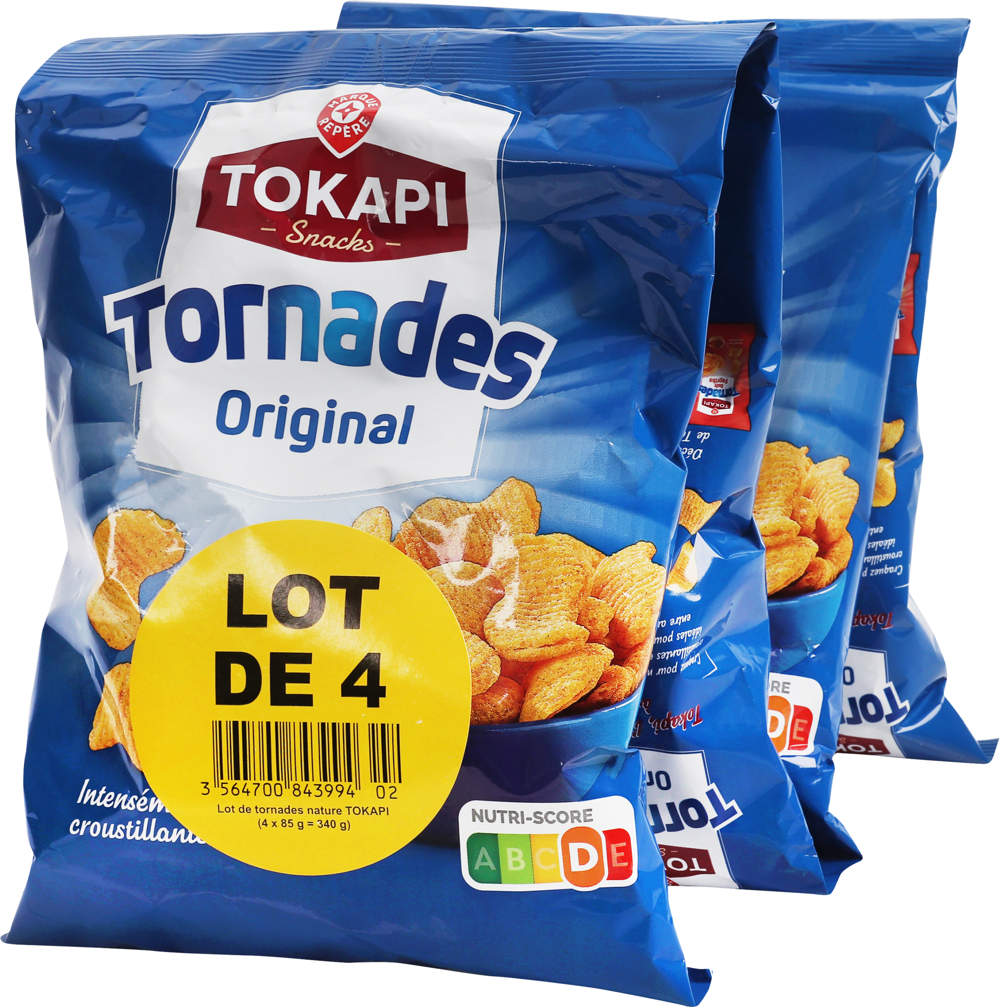LOT SNACKS SOUFFLES 3D 4X85G