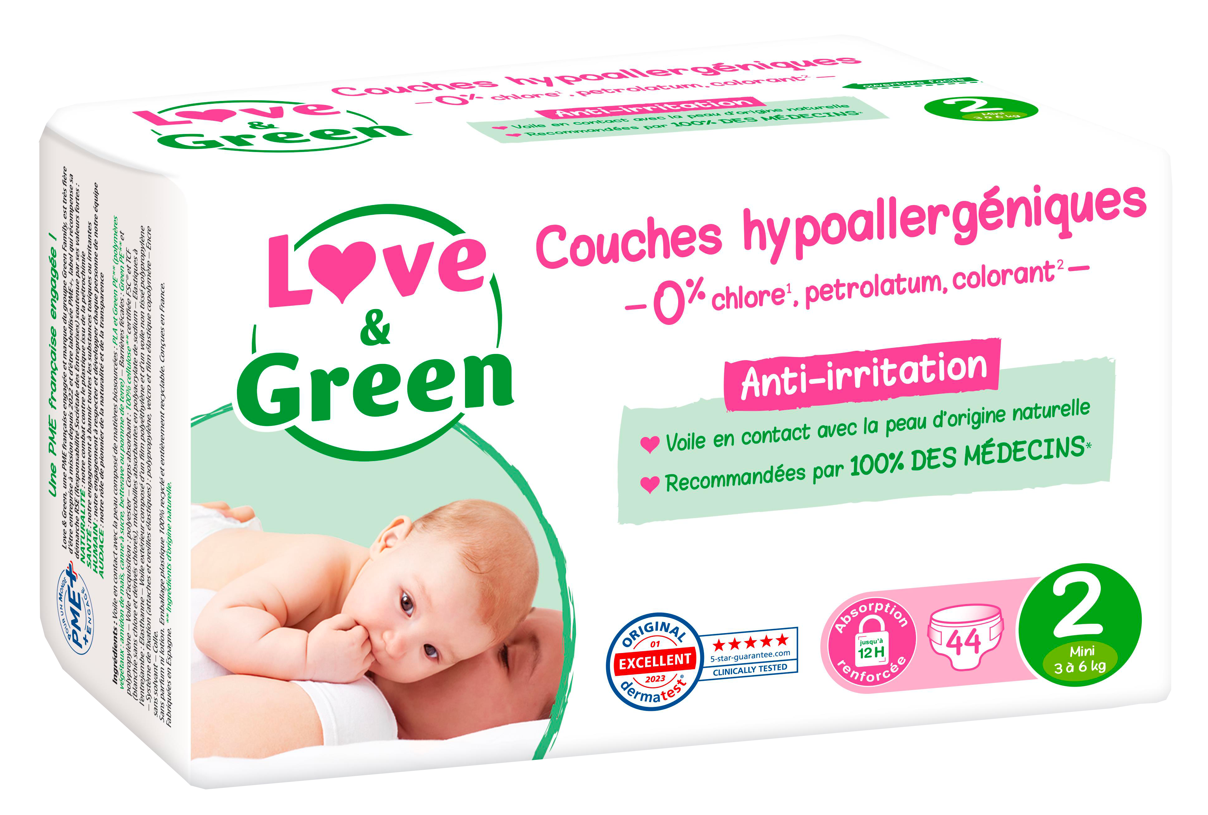 COUCHES HYPOALLERGÉNIQUES