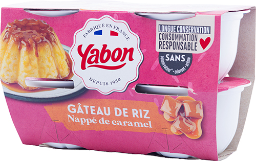 GÂTEAU DE RIZ OU DE SEMOULE
NAPPÉ DE CARAMEL OU CHOCOLAT