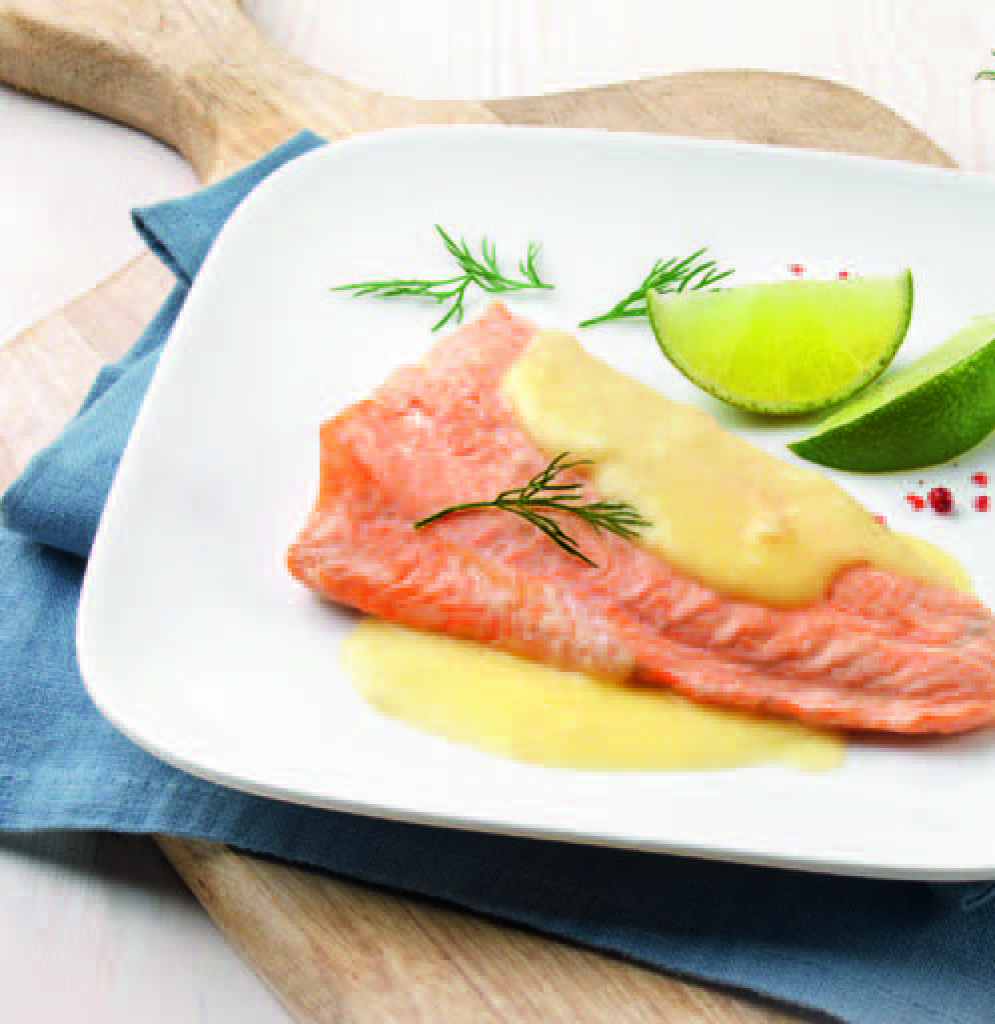 QUEUE DE SAUMON SAUCE BEURRE BLANC