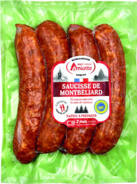 SAUCISSE DE MONTBÉLIARD CUITE  IGP(3)