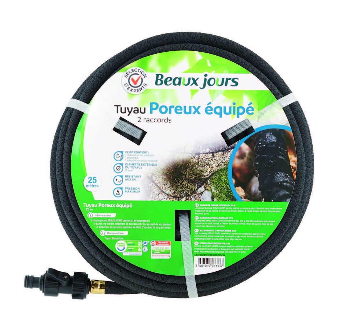 TUYAU POREUX ÉQUIPÉ 25 M