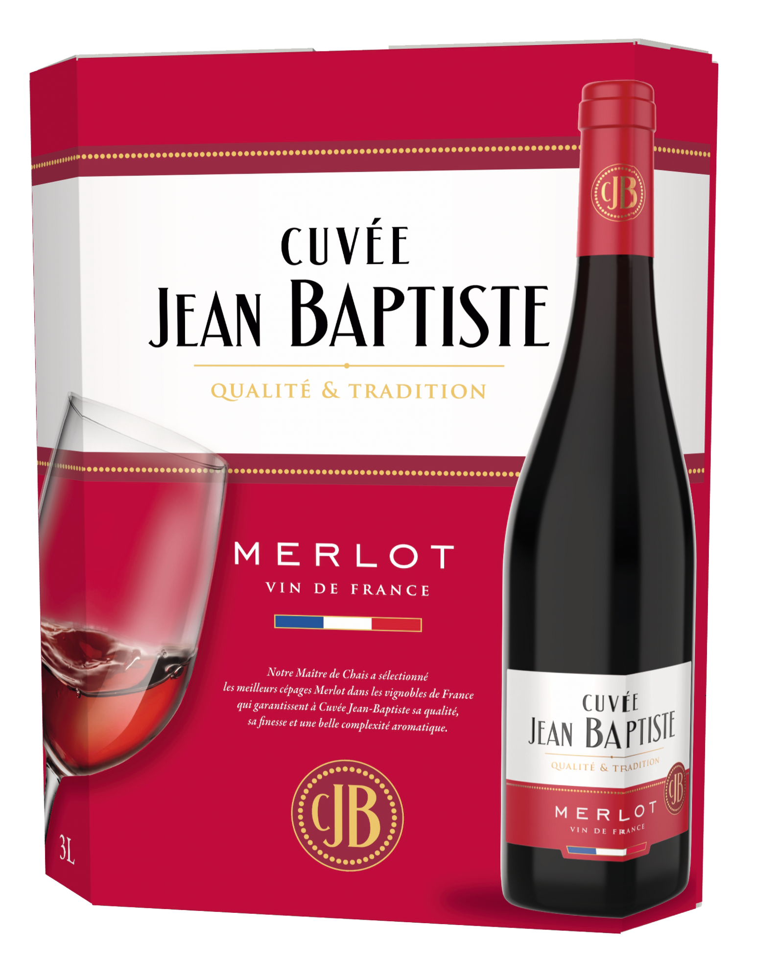 VIN MERLOT ROUGE BIB 3L