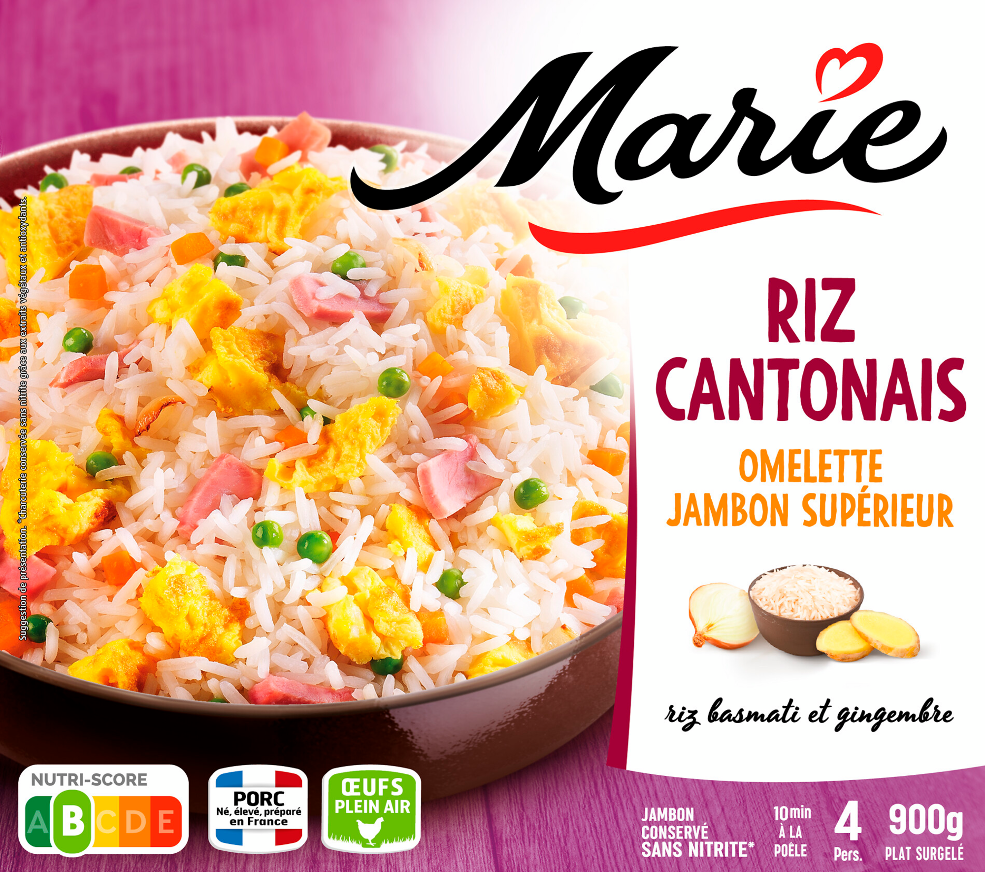 Riz cantonais surgelé