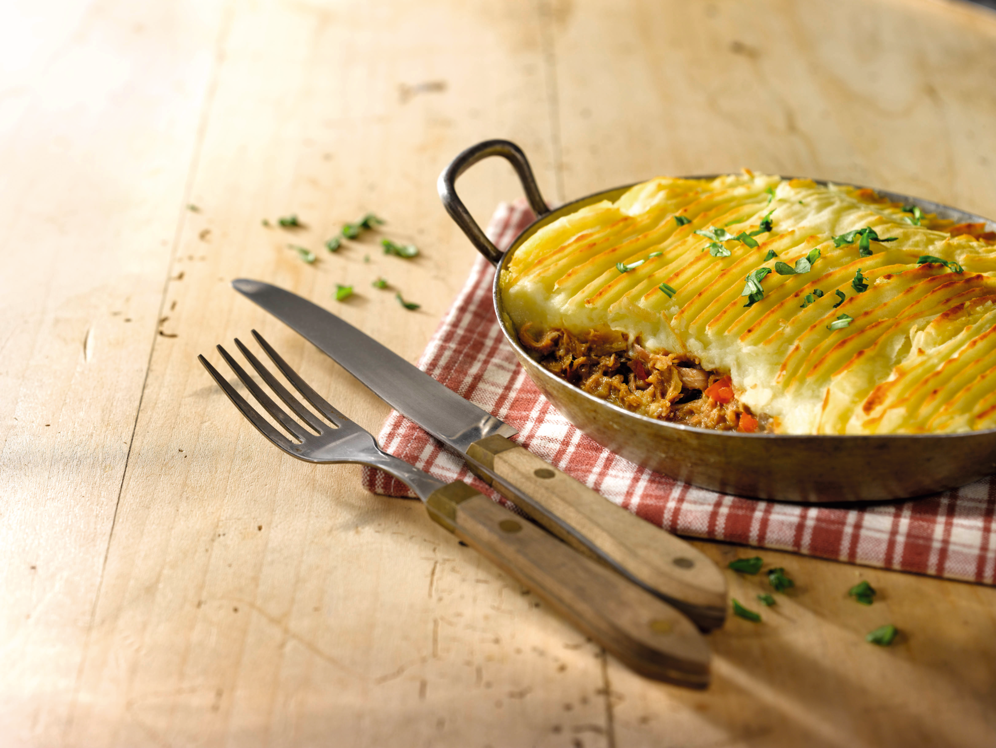 Parmentier à l'agneau cuisiné à l'huile d'olive