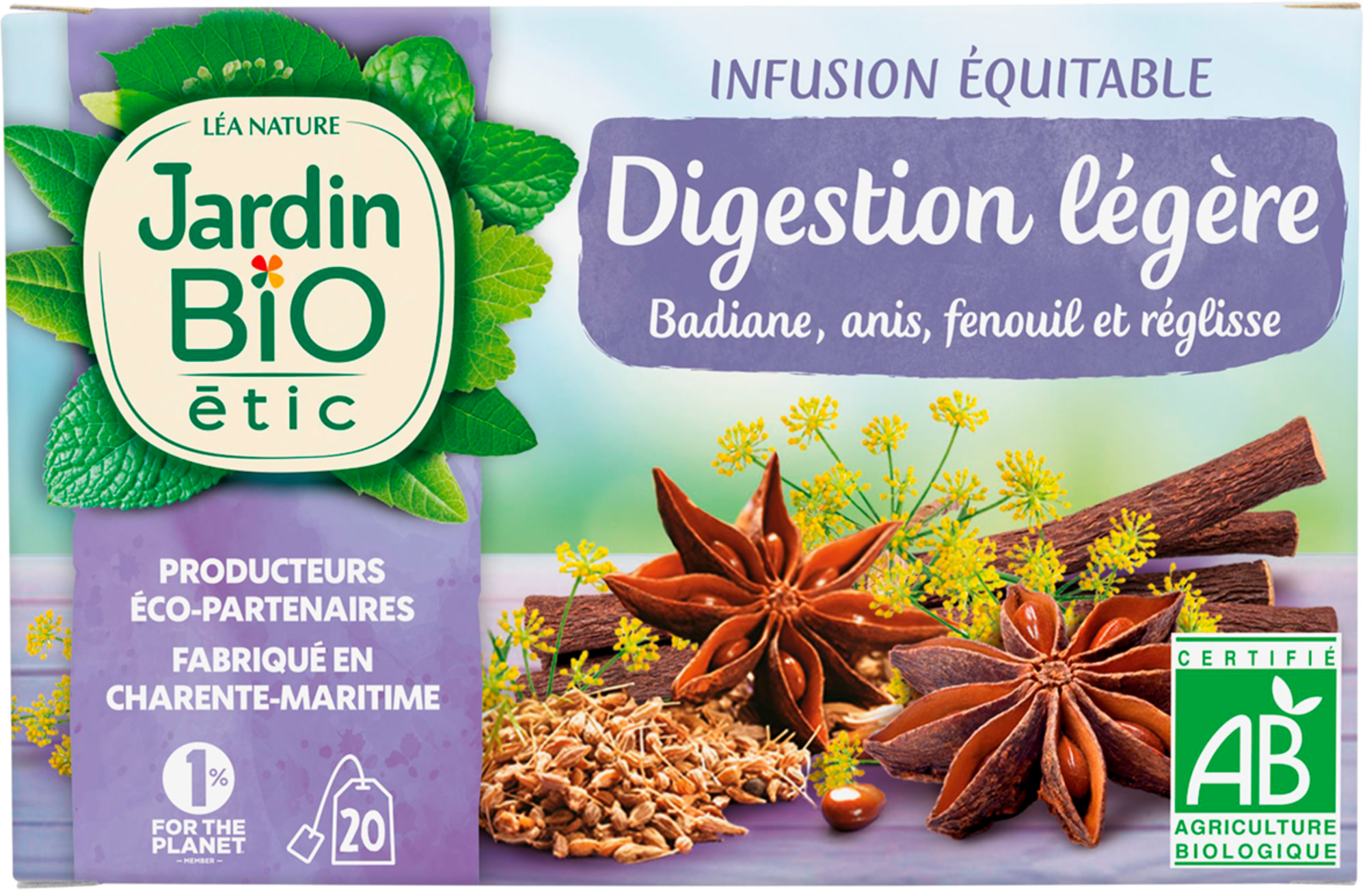 INFUSION BIO OU THÉ VERT ÉQUITABLE BIO