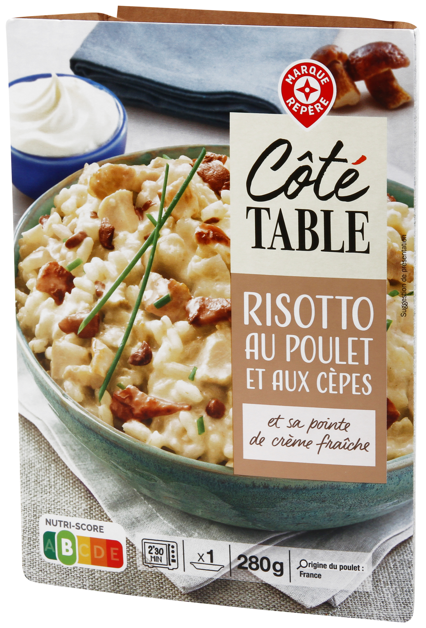RISOTTO AU POULET ET AUX CEPES