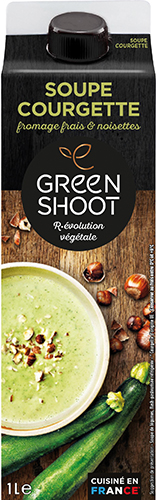SOUPE COURGETTE FROMAGE FRAIS & NOISETTES