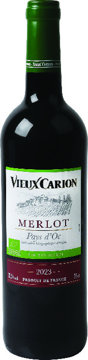 I.G.P(1) PAYS D’OC(2) VIEUX CARION MERLOT