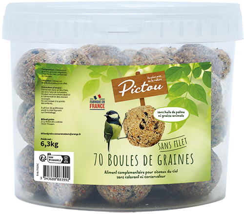 70 BOULES DE GRAINES SANS FILET