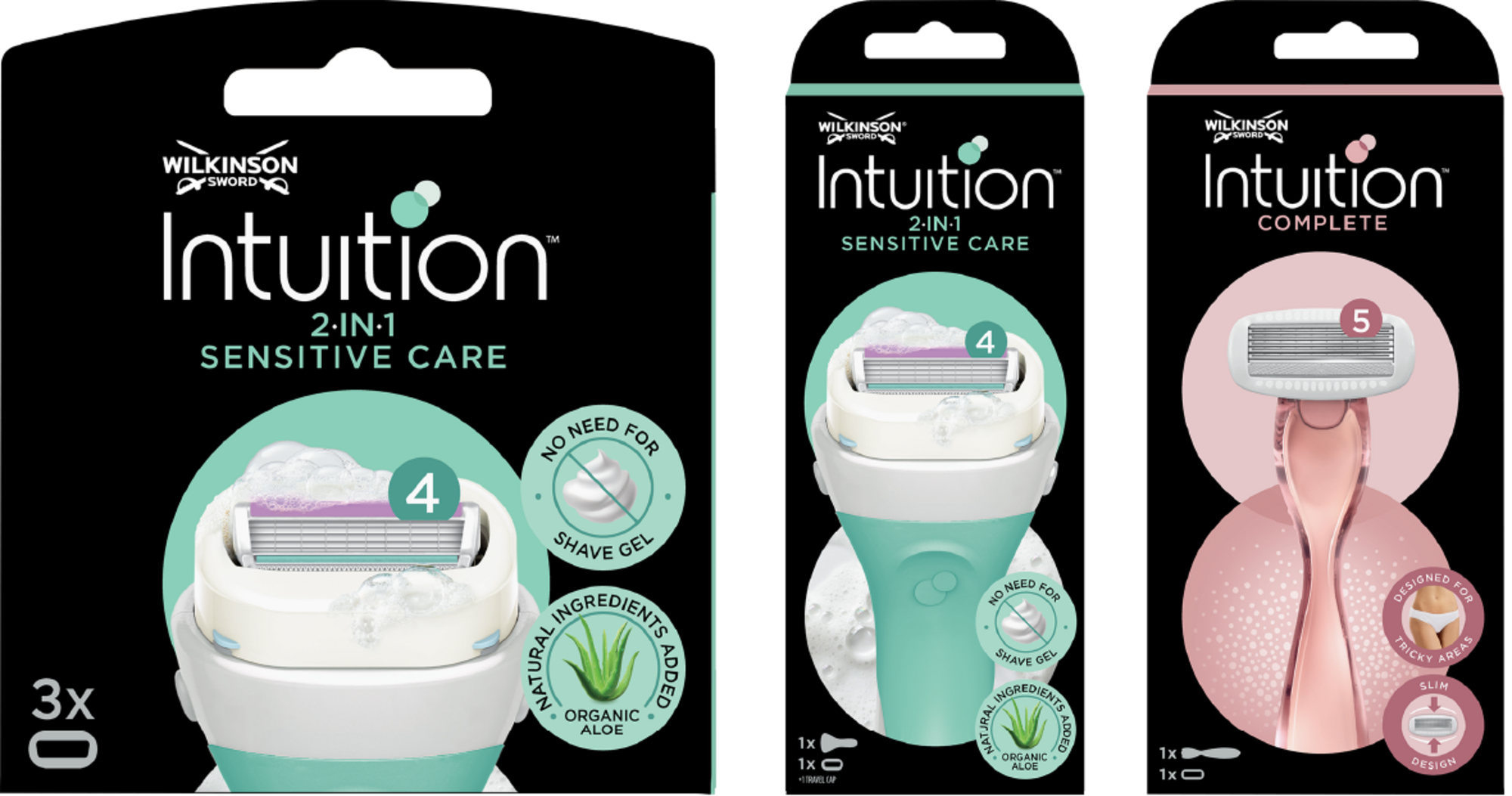 SUR LES PRODUITS PRÉSENTS EN MAGASIN DE LA GAMME "INTUITION DE WILKINSON SWORD"