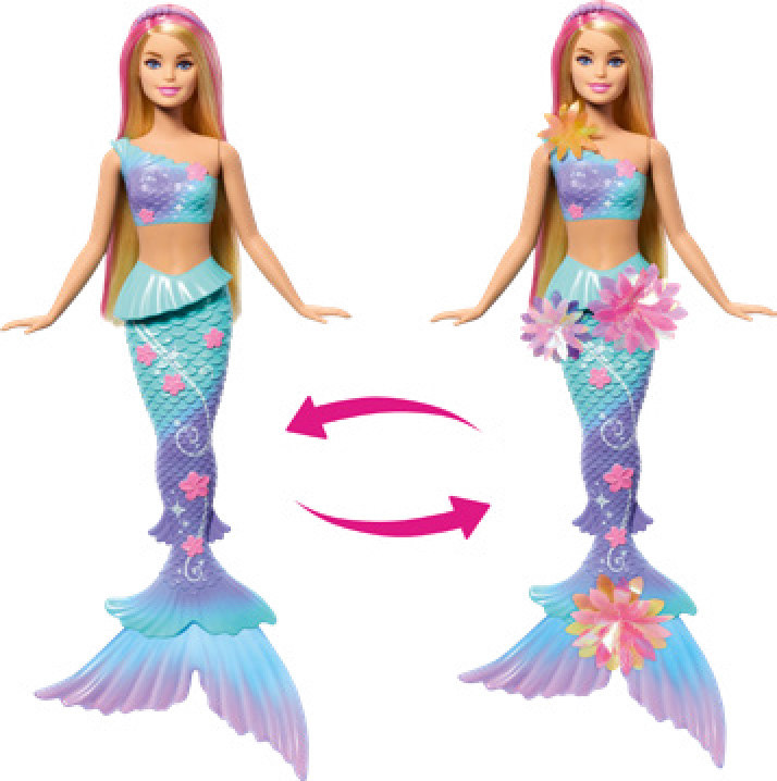 BARBIE SIRENE FLEURS MAGIQUES