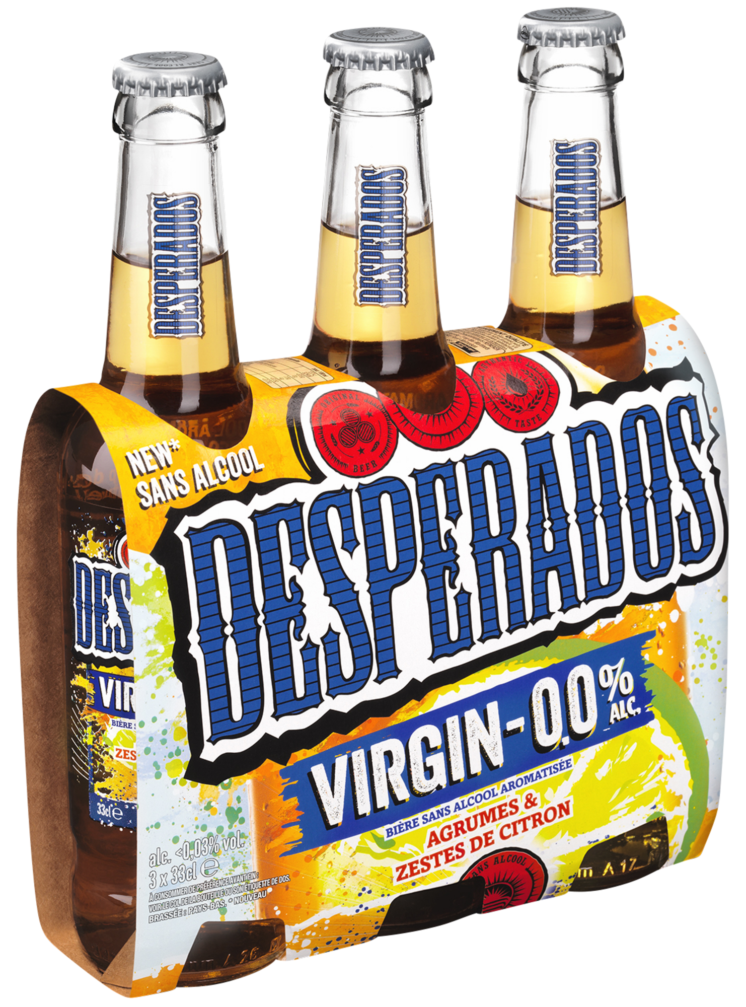 BIÈRE SANS ALCOOL AROMATISÉE AGRUMES ET ZESTES DE CITRON
