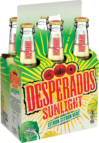 BIÈRE AROMATISÉE CITRON-CITRON VERT avec une touche de spiritueux à base d'agave