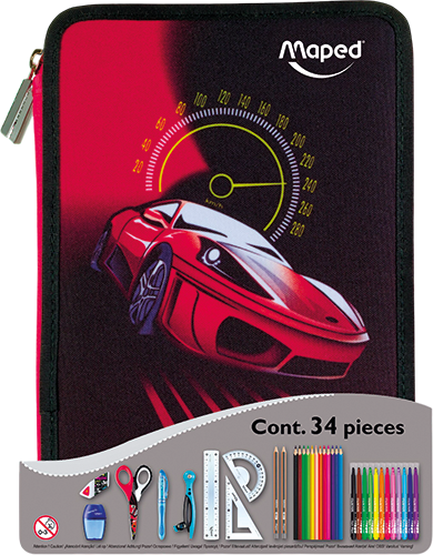 TROUSSE GARNIE DE 34 PIÈCES “CARS” OU “GIRLY”