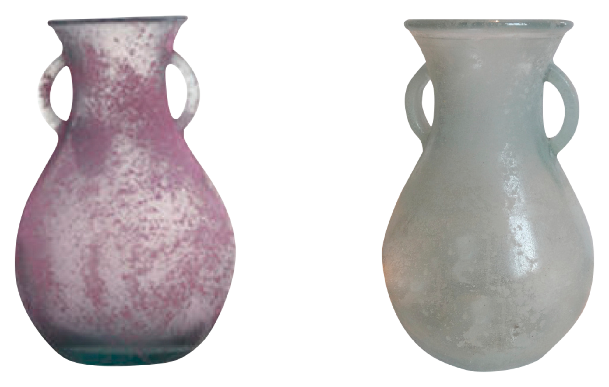 VASE AMPHORE VERRE ANTIC